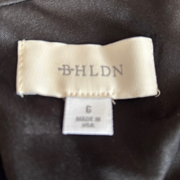 BHLDN Elegant Black Dress with Floral Details - Picture 9 of 9